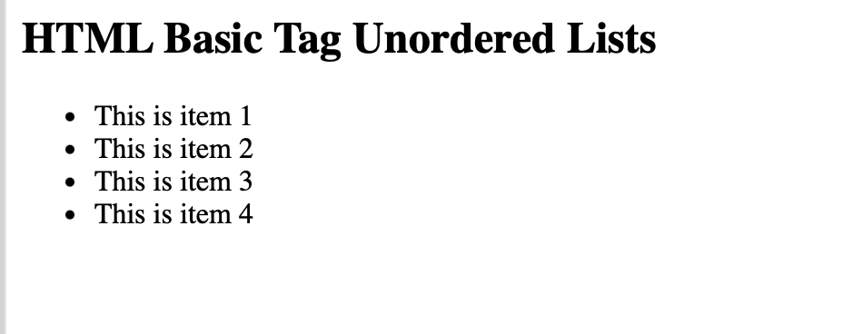 HTML basic tag